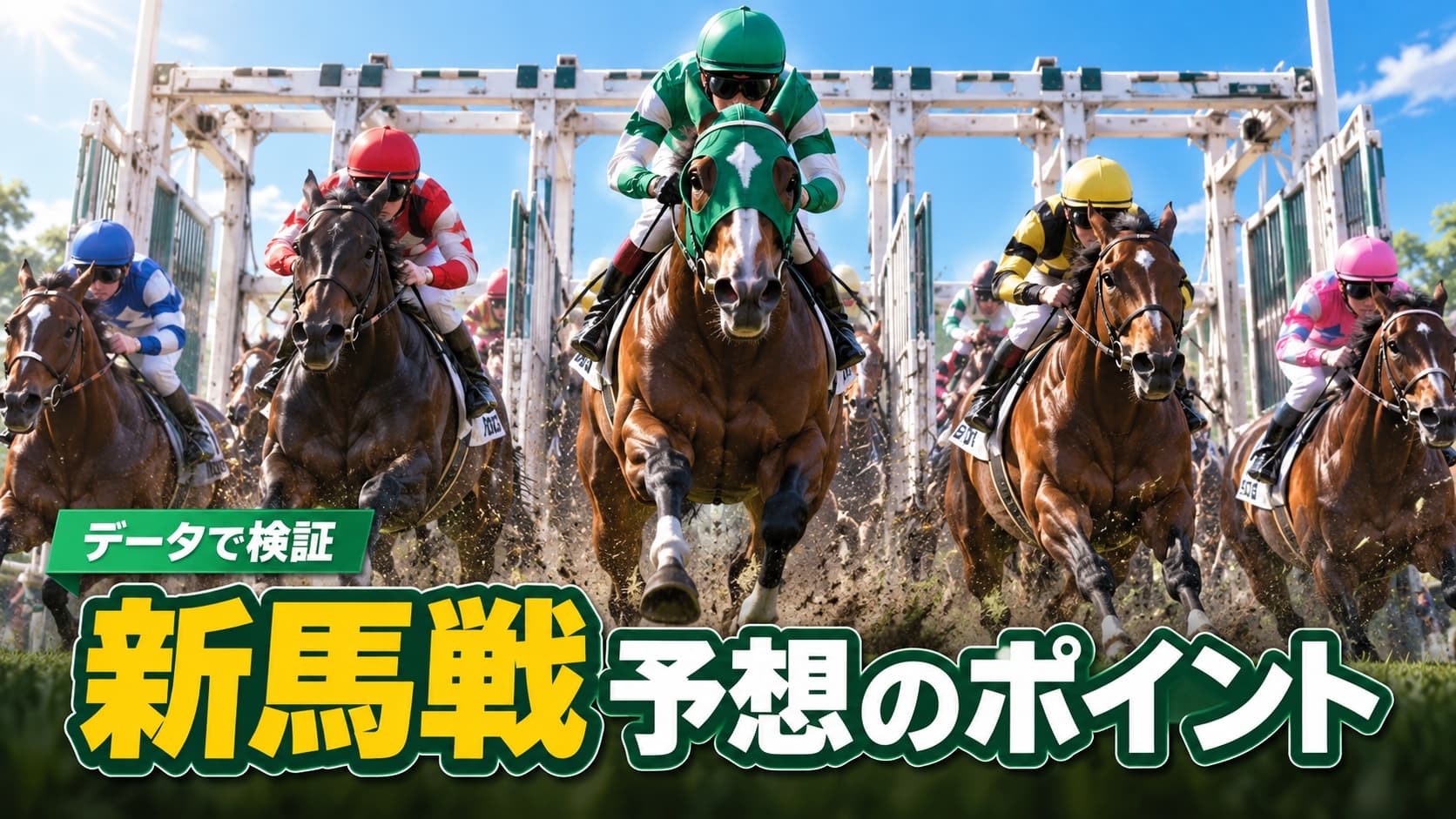 新馬戦の予想のポイントは？騎手や調教師、血統などのデータを分析！